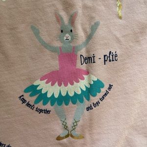 Mini Boden ballet bunnies cotton top